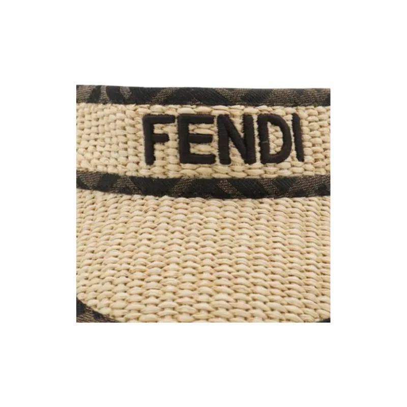 FENDI Raffia Visor-2