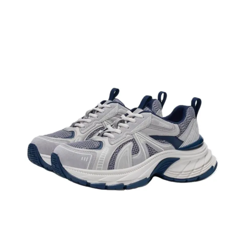 GG CC Chunky Sneakers Women's Low Top Smoke Blue/Greige-1