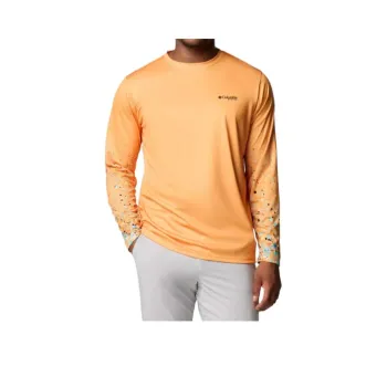 Columbia PFG Terminal Tackle Bentley T Shirt Men's Summer Orange