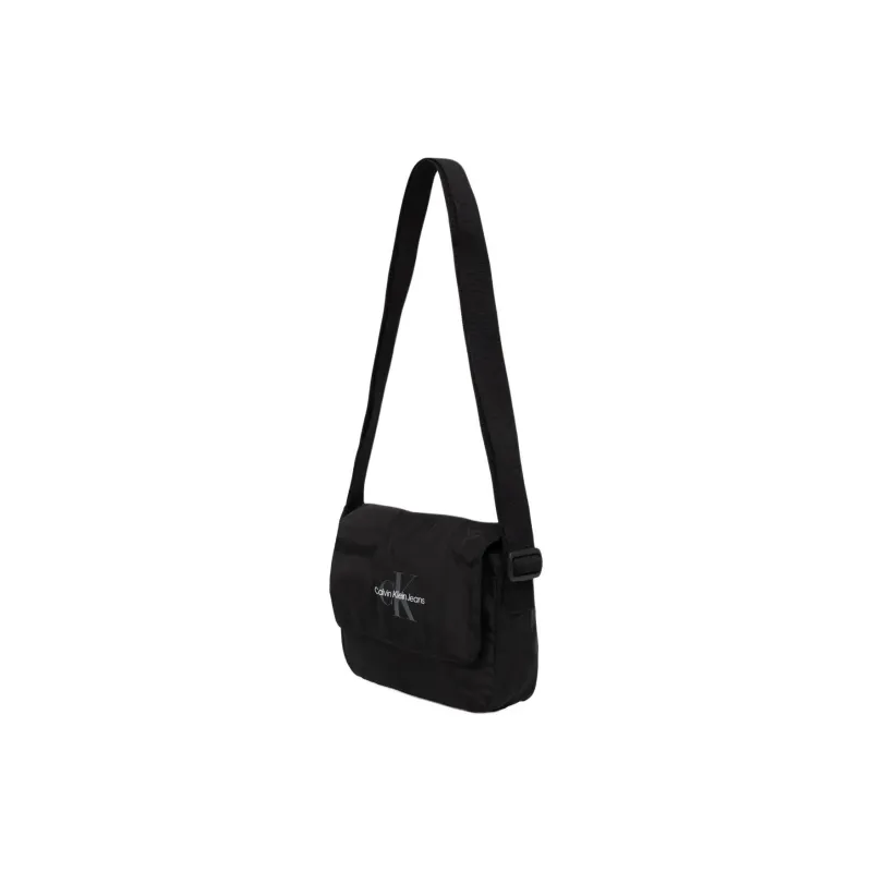 CALVIN KLEIN Recycled Polyester Shoulder Bag Men's Black-1