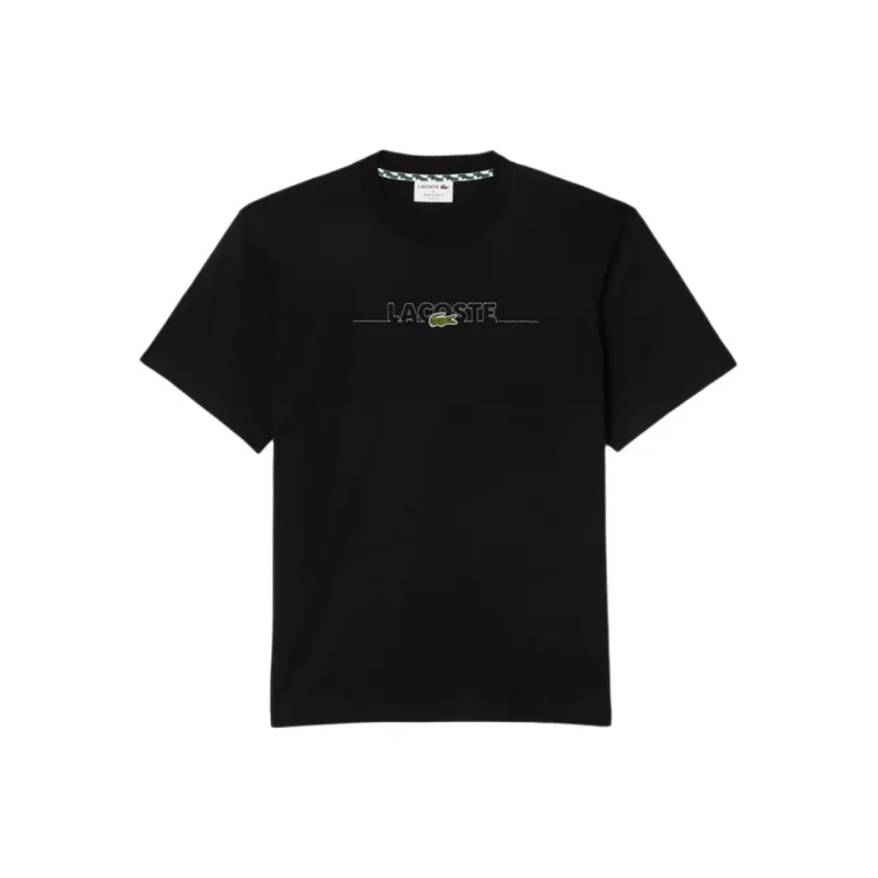 LACOSTE Logo embroidered T shirt-0
