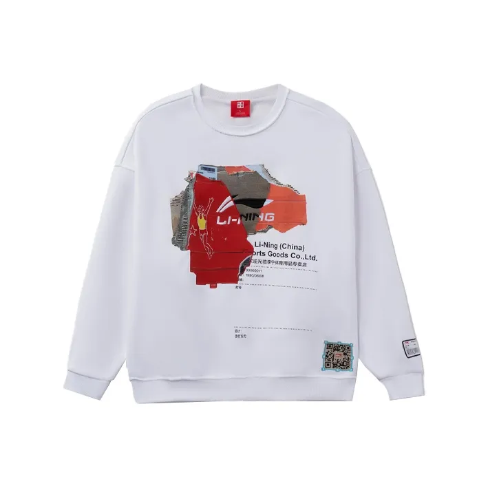 LiNing Sweatshirts Unisex White-0