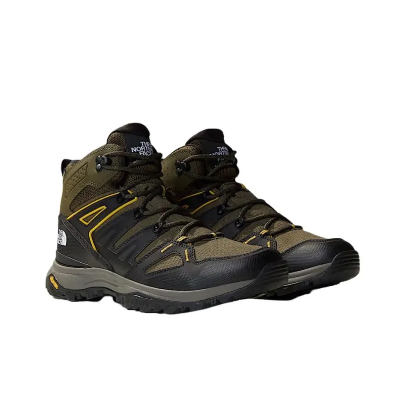 THE NORTH FACE Hedgehog Series Breathable And Waterproof Short Outdoor Boots Men's Green Black-2