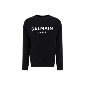 BALMAIN Logo Printed Crewneck Sweatshirt