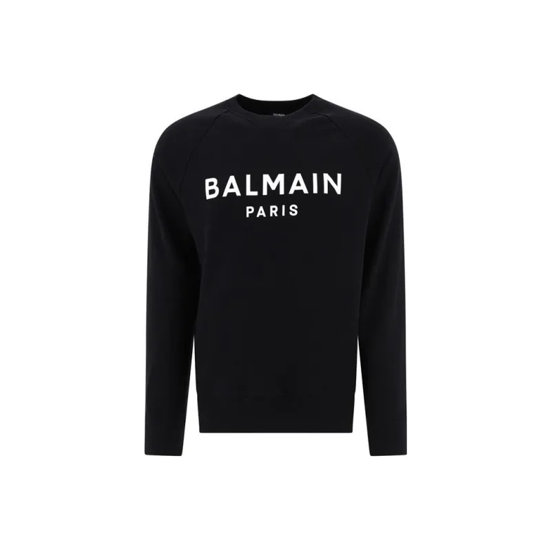 BALMAIN Logo Printed Crewneck Sweatshirt-0