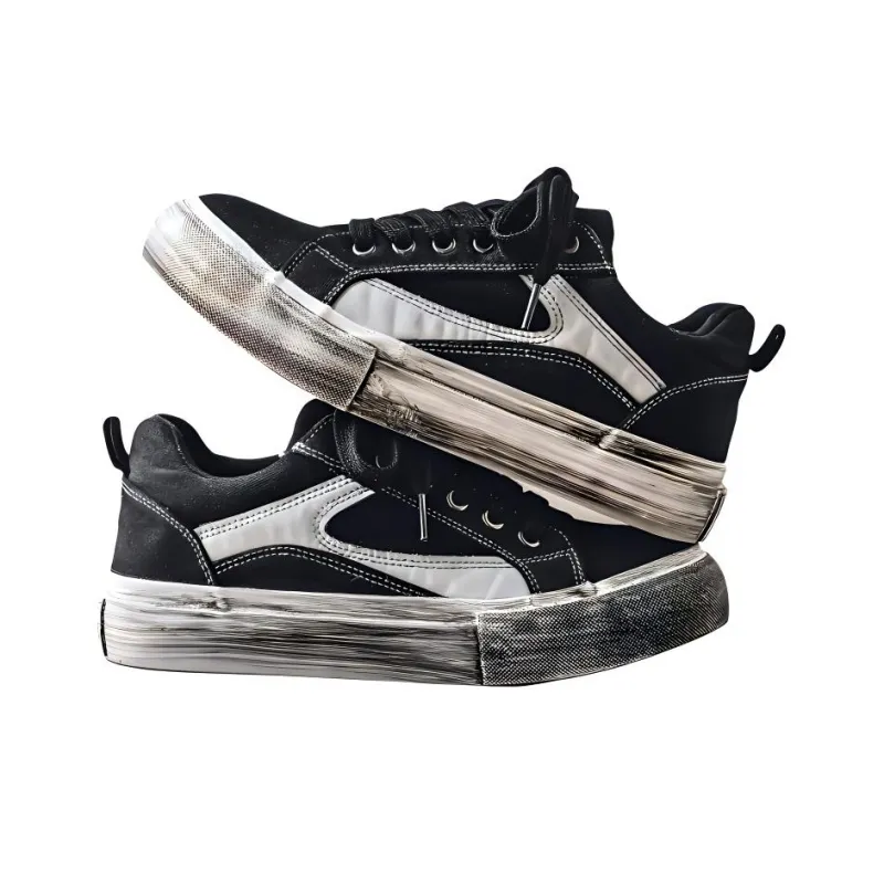 AMICNIEGD Abrasion Resistant Breathable Low Top Canvas Shoes Men's-2
