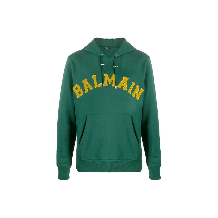 BALMAIN Sweatshirts Men Green-0