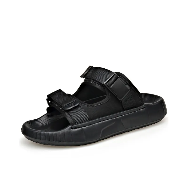 Romon Cushioning Slide Slippers Men's Black-1