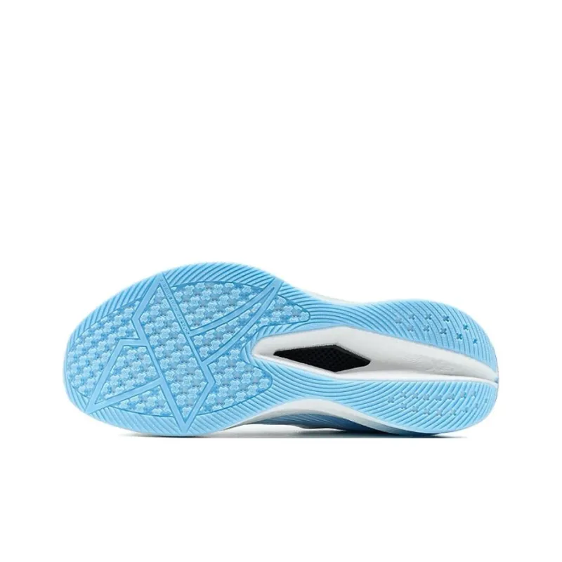 XTEP Coverage Slip Resistant Low Top Casual Running Shoes Women's White Blue-4