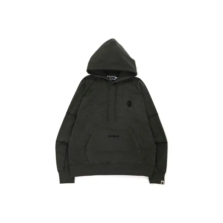 Bape Line 1st Camo Washed Relaxed Fit Pullover Hoodie-0