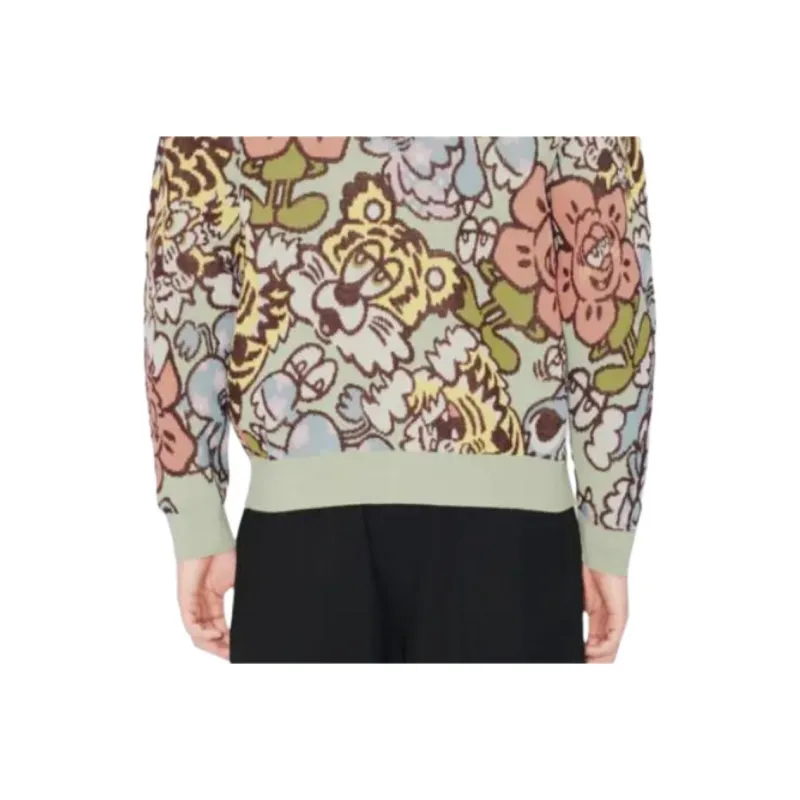 KENZO Floral Jacquard Verdy Cardigan-5