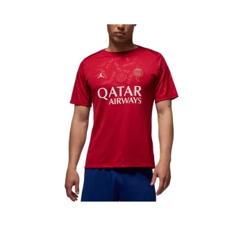 JORDAN Paris Saint Germain Academy Pro Fourth Men's JORDAN Dri FIT Soccer Short Sleeve Pre Match Top