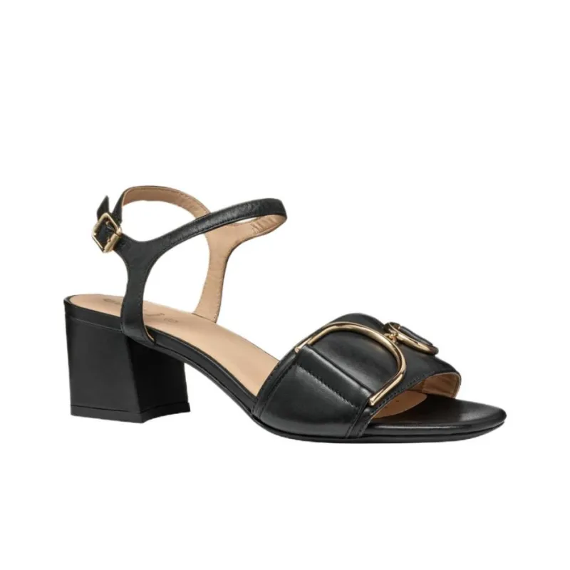 GEOX Eraklia 50 One Strap Sandals 5.5cm Women's Black-1