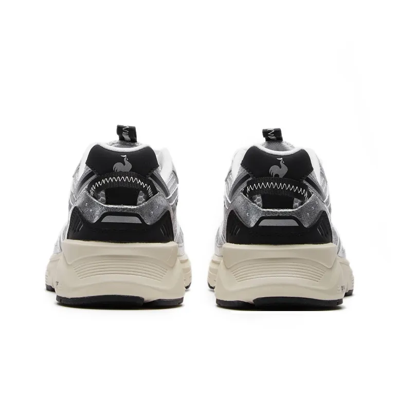 Le Coq Sportif LCS R2004 Low Top Chunky Sneakers Unisex Gray Silver-3
