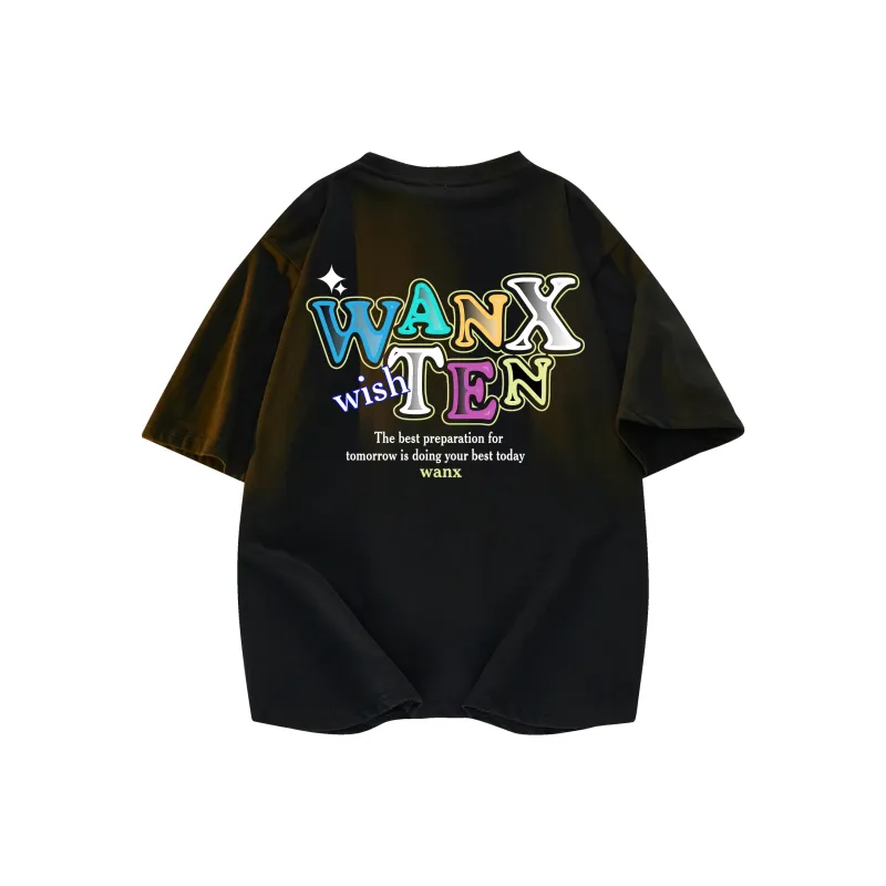 WANX Short Sleeved T Shirts Unisex-0