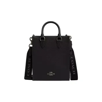 COACH Dylan Leather One Shoulder Handbag Small Size Women's Black