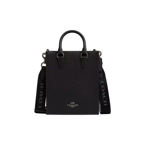 COACH Dylan Leather One Shoulder Handbag Small Size Women's Black