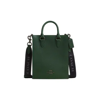 COACH Dylan Leather Tote Bag, Shopping Bag, Shoulder Bag, Handbag Small Size Women's Forest Green