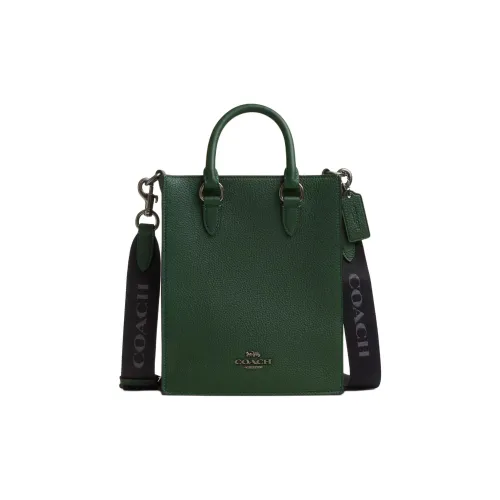 COACH Dylan Leather Tote Bag, Shopping Bag, Shoulder Bag, Handbag Small Size Women's Forest Green