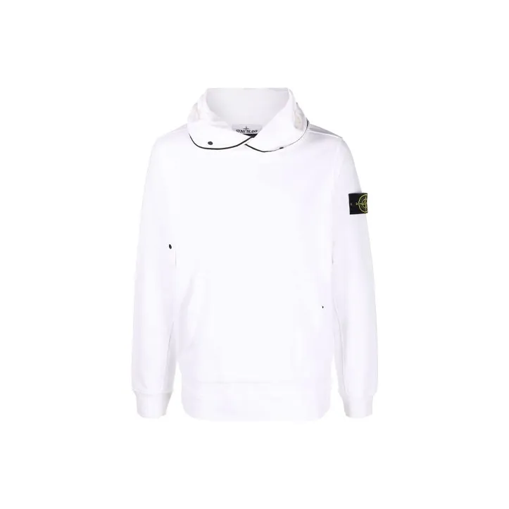STONE ISLAND Contrast piping Badge Hoodie-0