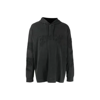 Givenchy Embroidered Logo Faded Effect Hoodie