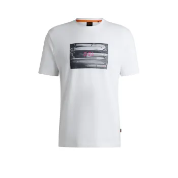 HUGO BOSS Coordinate print Cotton T shirt