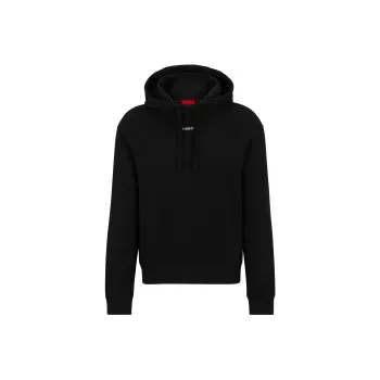 HUGO BOSS Logo Printed Drawstring Hoodie