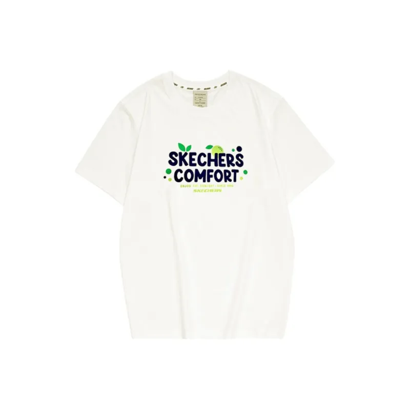 Skechers T Shirt Unisex Winter Day White-0