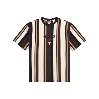 GUESS T-Shirts Men Brown