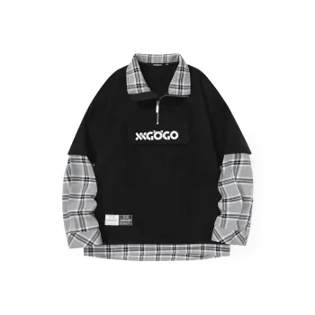 XXGOGO Stand Collar Loose Fit Sweatshirt Unisex