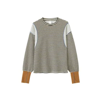 CONP T Shirts Unisex Black Gray Stripes
