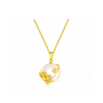 HAPPY BEAN Chalcedony Necklaces Women's