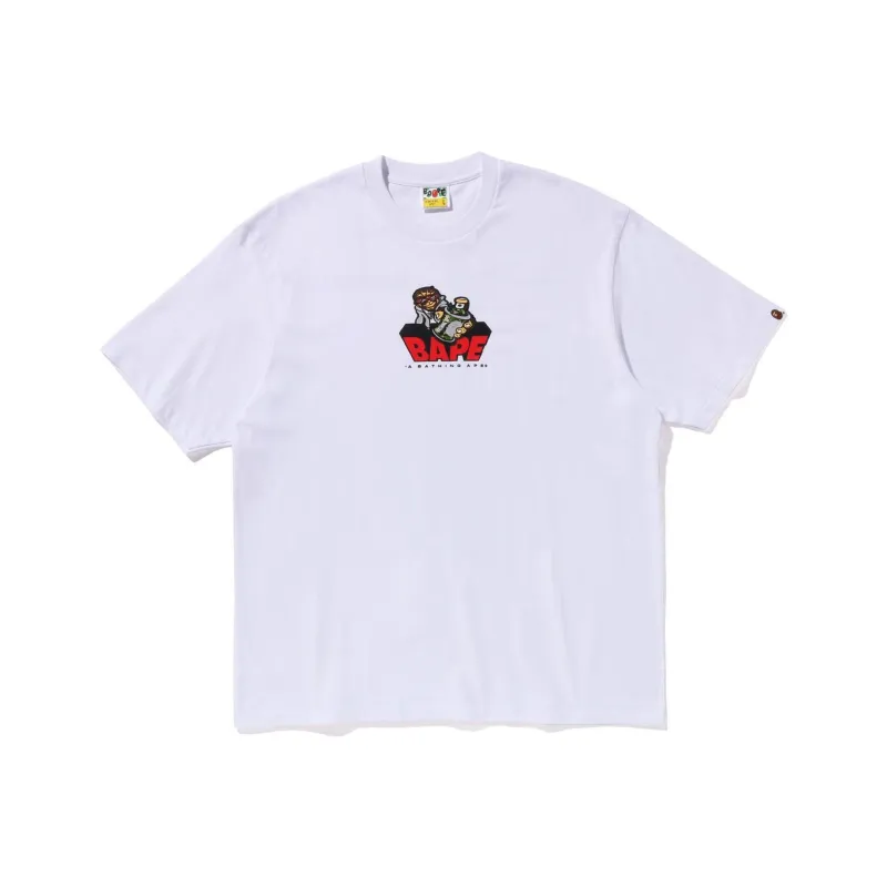 A BATHING APE Logo print Cotton T shirt-0
