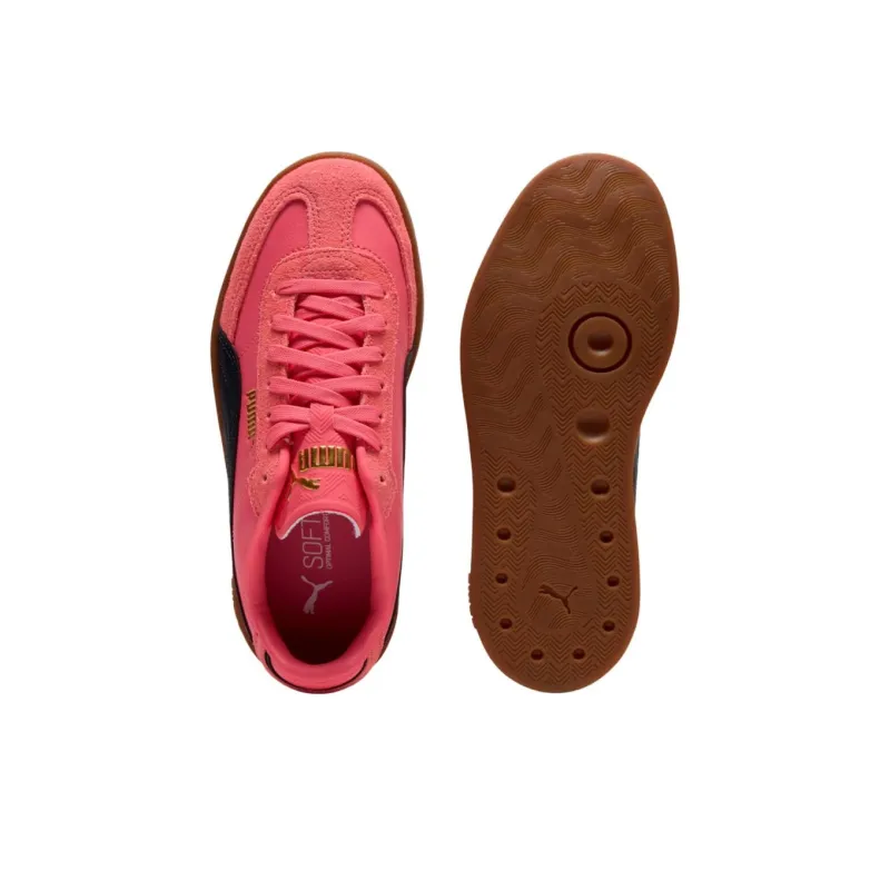 PUMA Club 2 Anti Slip Wear Resistant Low Top Skateboard Shoes Women's Red-3