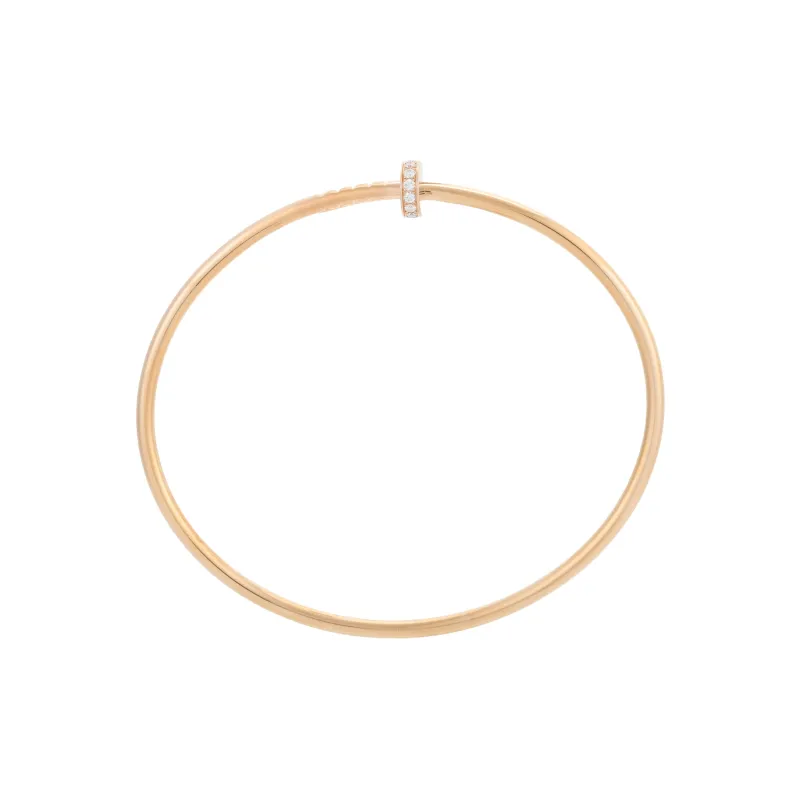 CARTIER 18K Rose Gold Bangles Unisex-2