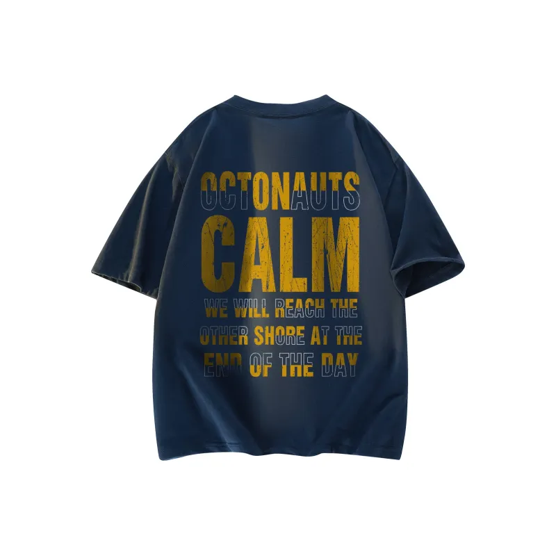 Small Columns Under The Sea T Shirt Unisex Black Red-8