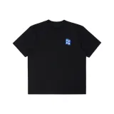 Kappa T-shirt met klein metallic logo in zwart