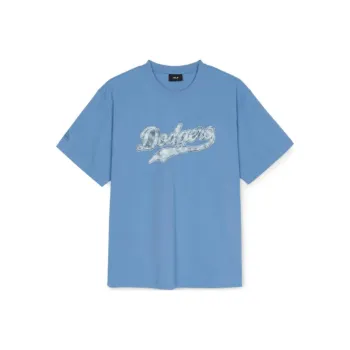 MLB Los Angeles Dodgers Overfit Big Lu T Shirt Unisex Dark Sky Blue