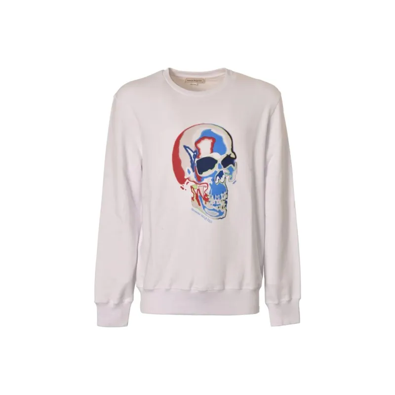 Alexander McQueen Skull Printed Crewneck Sweatshirt-0