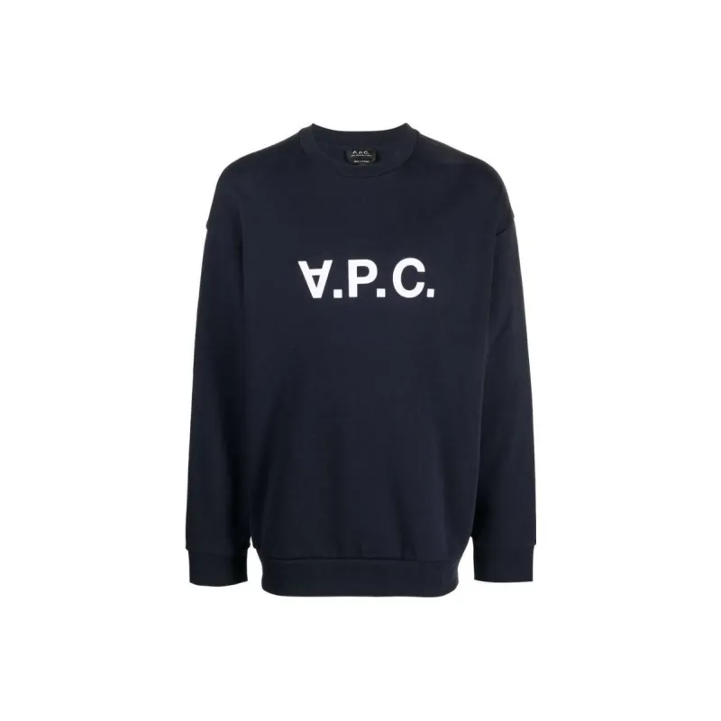 A.P.C Logo Printed Crewneck Sweatshirt-0