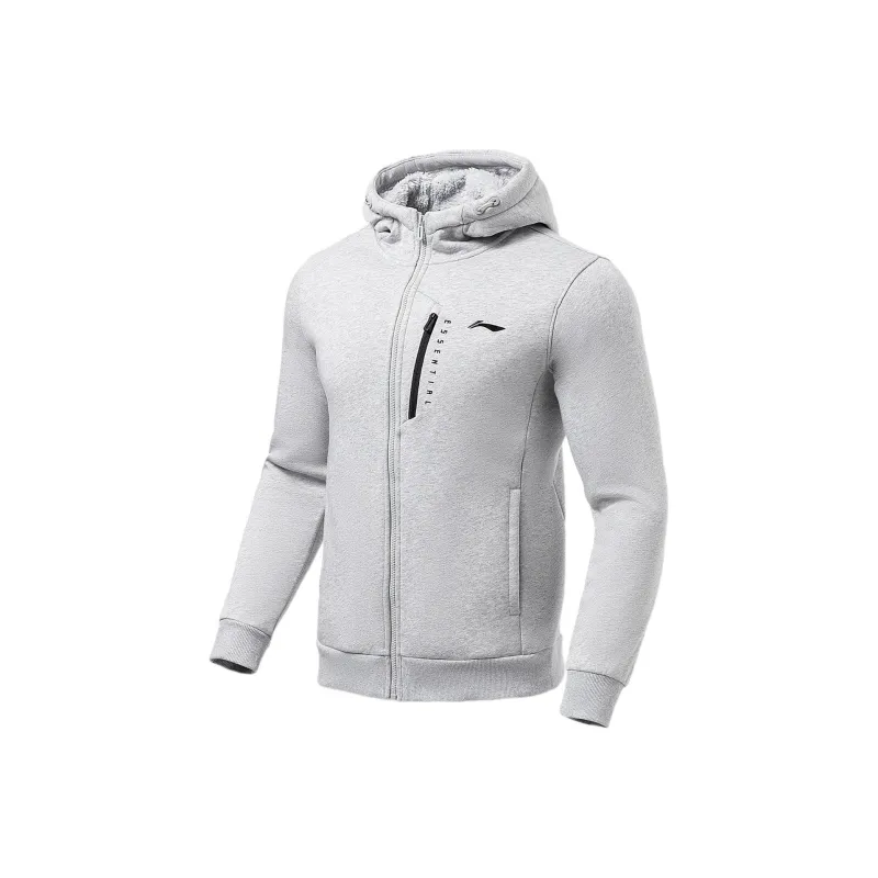 LiNing Training Collection Fitness Collection Sweatshirt Men's Heather Gray Brick Gray-0