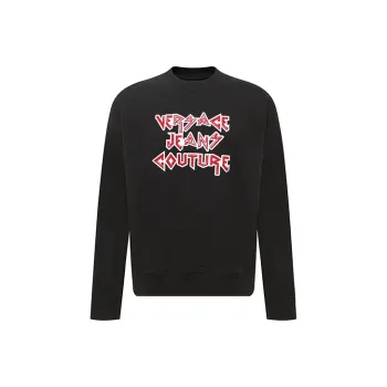 VERSACE JEANS Sweatshirts Men Black