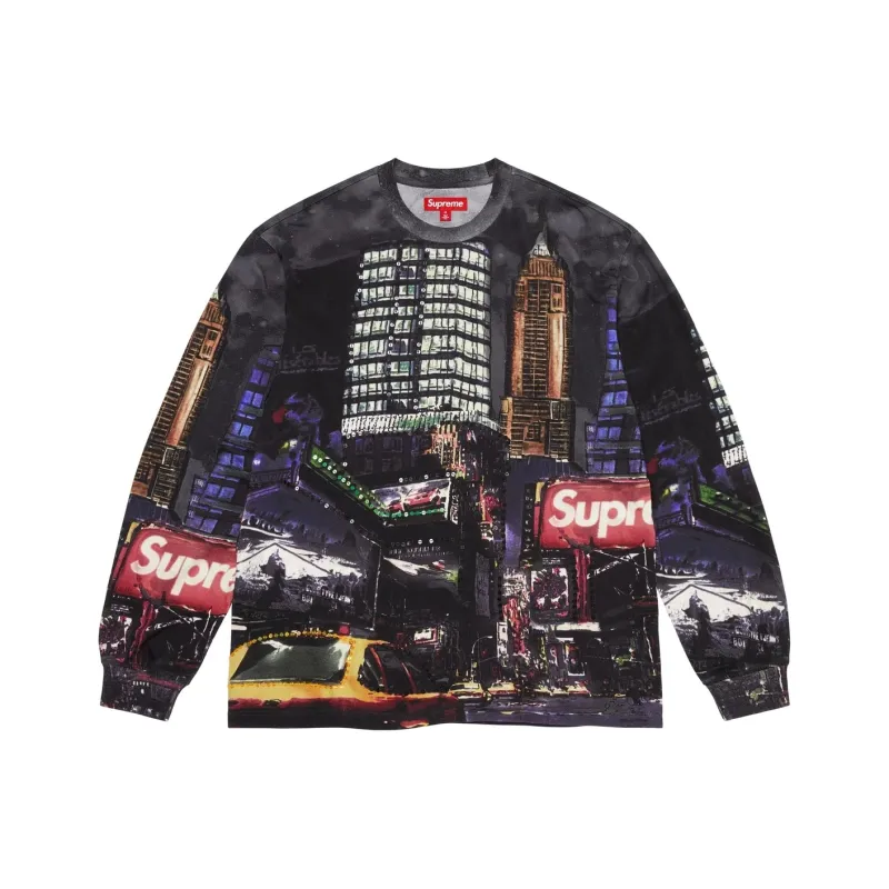 Supreme Skyline Sequin L/S Top-0