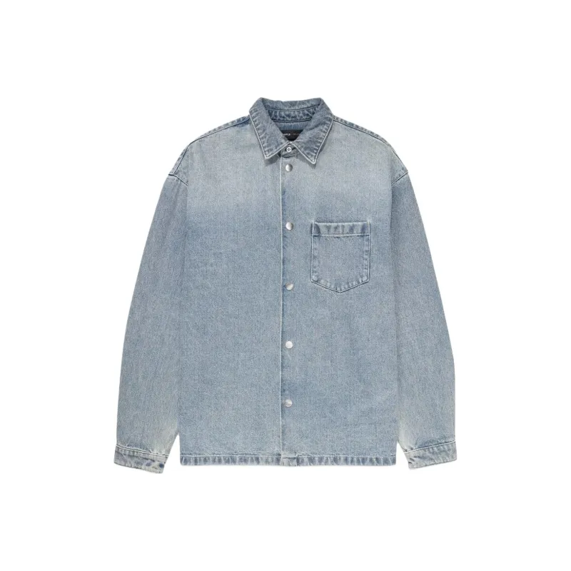 PURPLE BRAND Snap Front Shirt Jacket-0