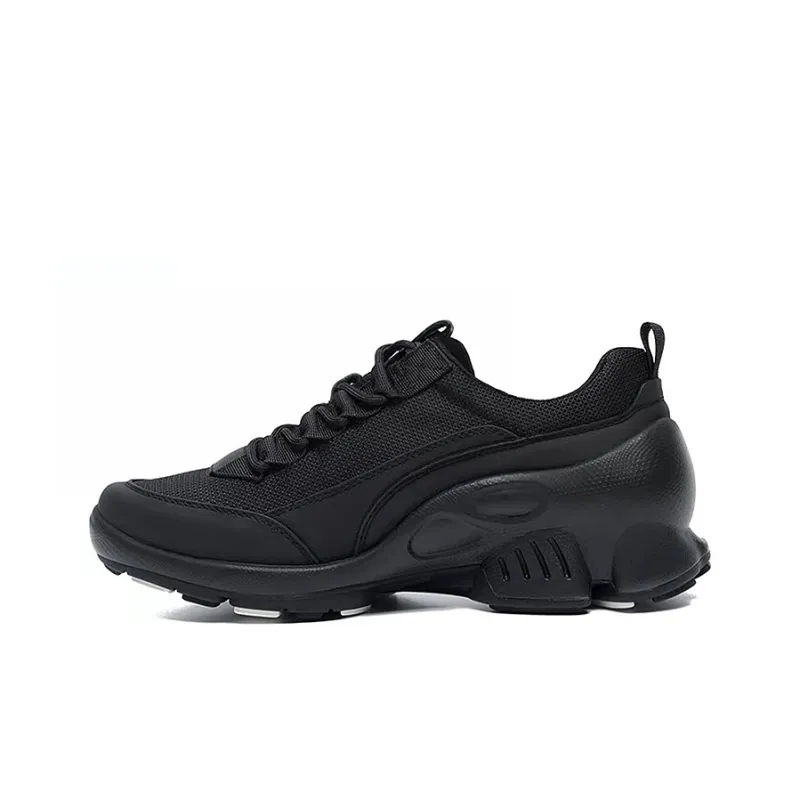 Bansley Cushioned Slip Resistant Abrasion Resistant Breathable Low Top Running Shoes Men's Black-1