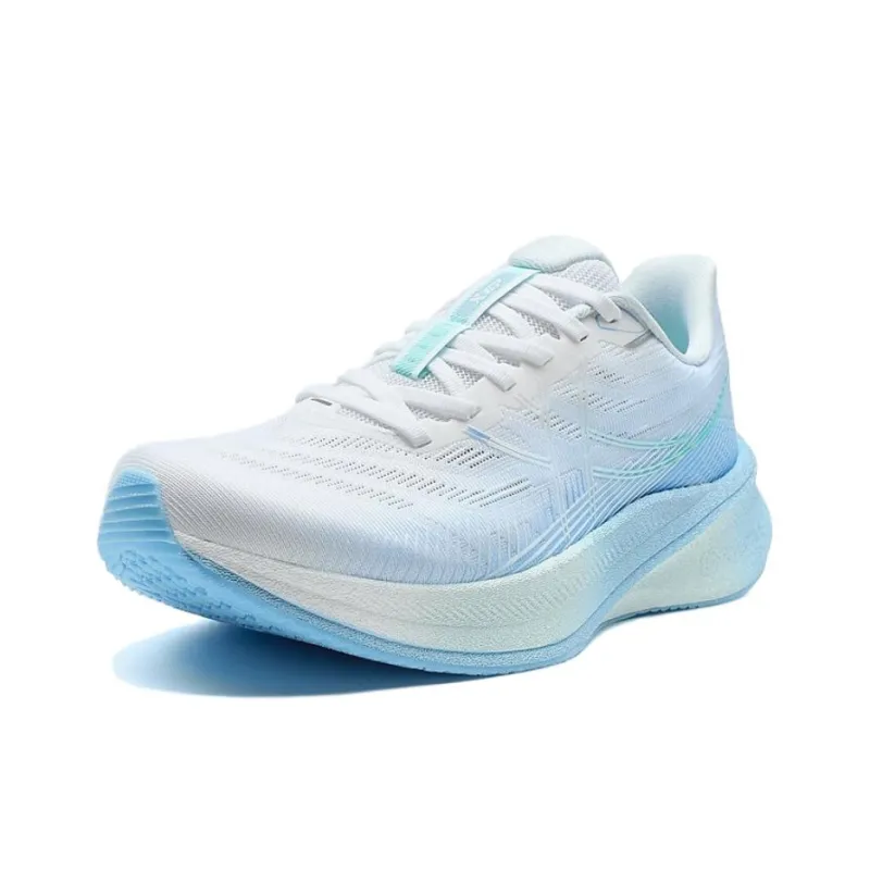 XTEP Coverage Slip Resistant Low Top Casual Running Shoes Women's White Blue-1
