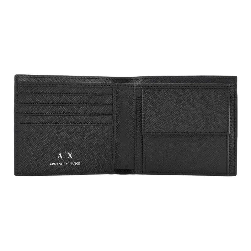 ARMANI EXCHANGEAE Cow Leather Wallet Men's Black-3