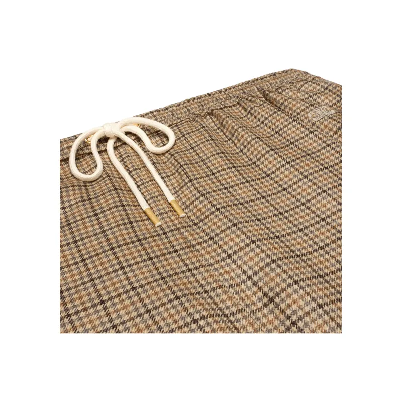 CELINE Jogging Pants In Checked Cashmere-2