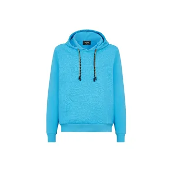FENDI X Sarah Coleman Rubber Print Fisheye Ff Logo Hoodie