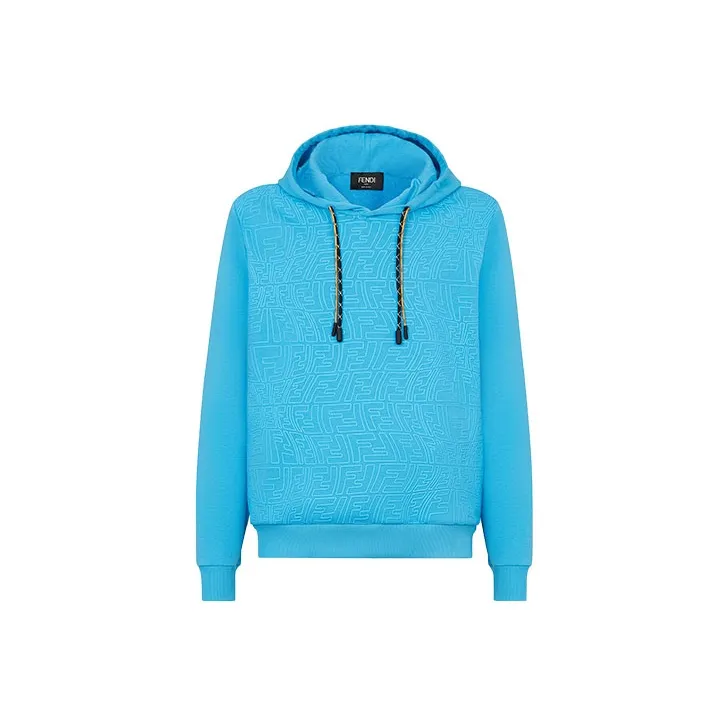 FENDI X Sarah Coleman Rubber Print Fisheye Ff Logo Hoodie-0